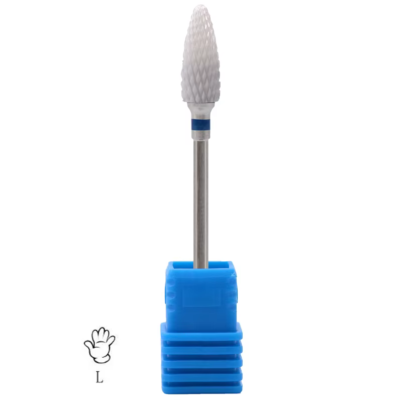 Fraises en céramique d'occasion spéciales pour gaucher, perceuse électrique, foret à ongles pour enl