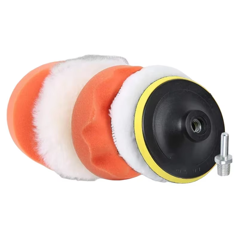 3/4/5 pouces perceuse voiture polisseuse laine voiture polissage éponge tampons Kit réutilisable Mac
