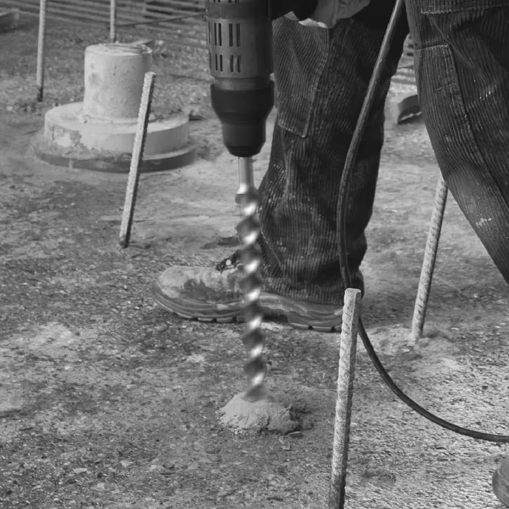 Tête de coupe transversale pour béton SDS Plus, 4-12mm, marteau à double tarière, bloc de brique mur