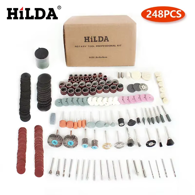 HILDA accessoires d'outils rotatifs pour une coupe facile, le meulage, le ponçage, la sculpture et l