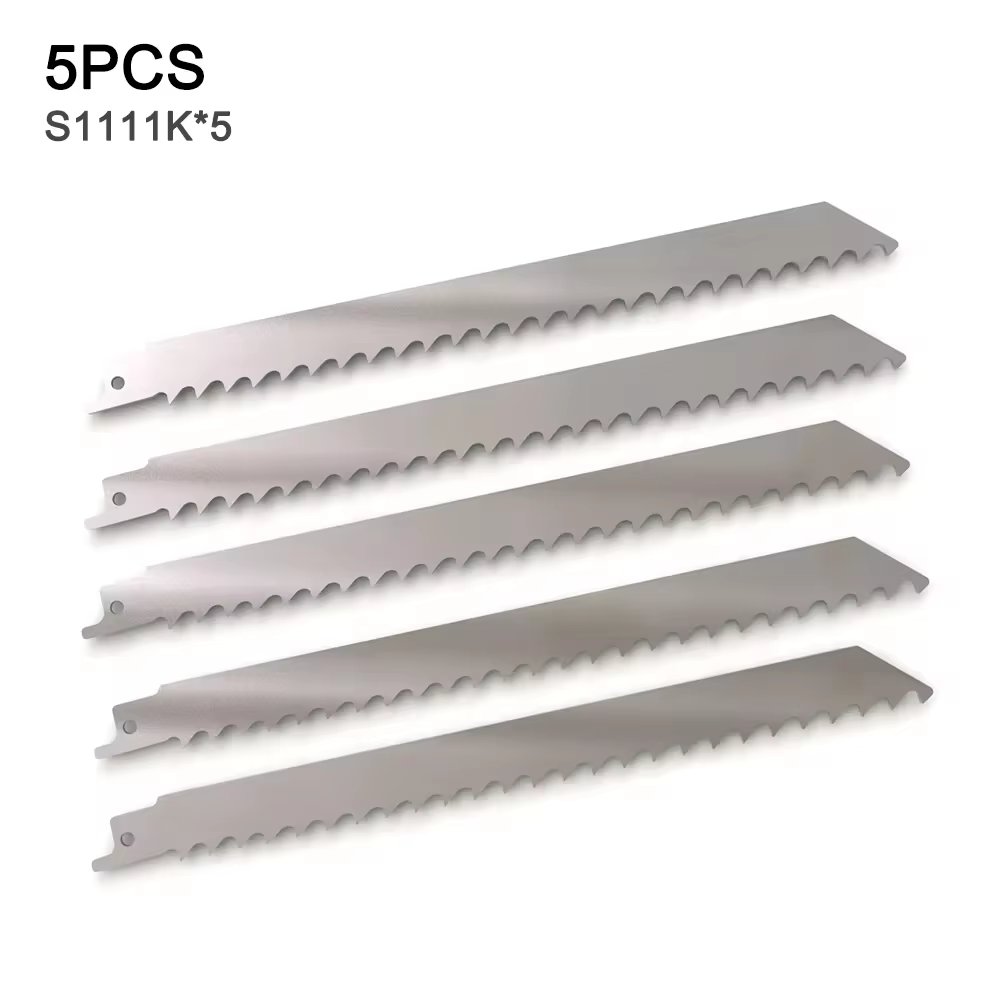 Lames de scie alternative en acier inoxydable, 6 pièces, pour viande congelée, os, coupe des aliment