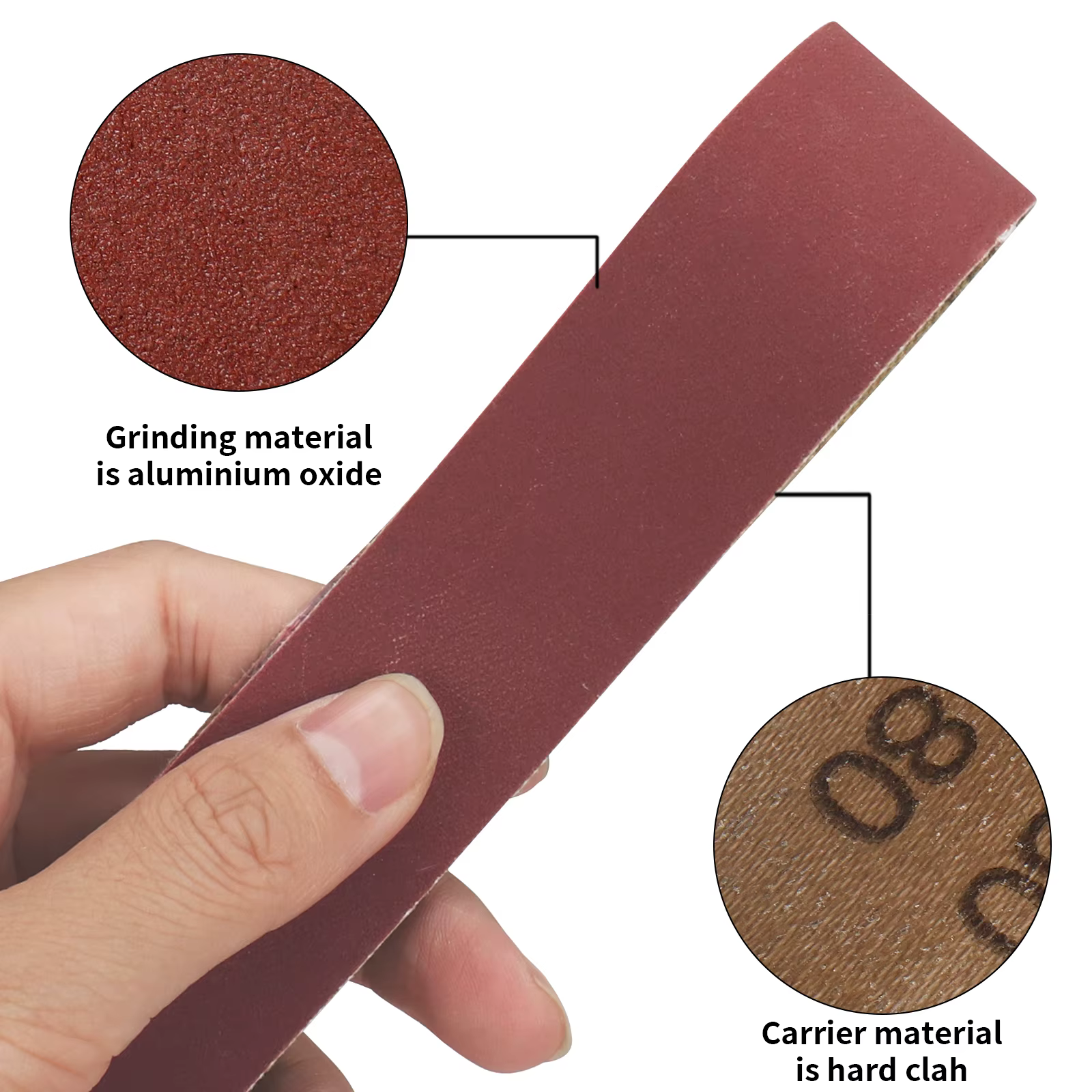 10 pièces 30x330mmSanding bandes ceinture Sande Machine spécial abrasif pour Machine à polir métal t