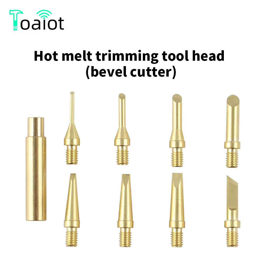 Toaiot Pointe de fer à souder pour insertion thermique de goujons en laiton, outil de finition pour 