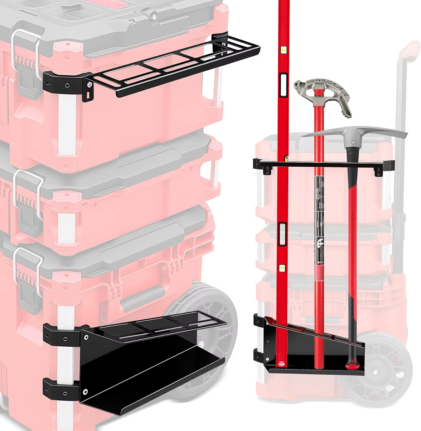 Support de montage horizontal pour organisateur d'outils compatible avec les boîtes à outils Milwauk