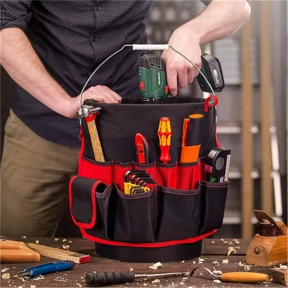 Kit de rangement en tissu Oxford pour électricien, avec sangle de fixation à la ceinture, sac de ran