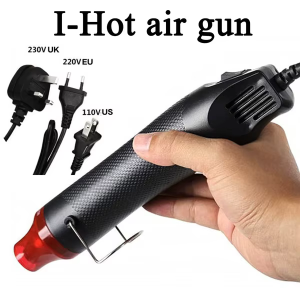 Mini pistolet thermique électrique portatif 300W, avec 300 boutons thermorétractables, pour bricolag