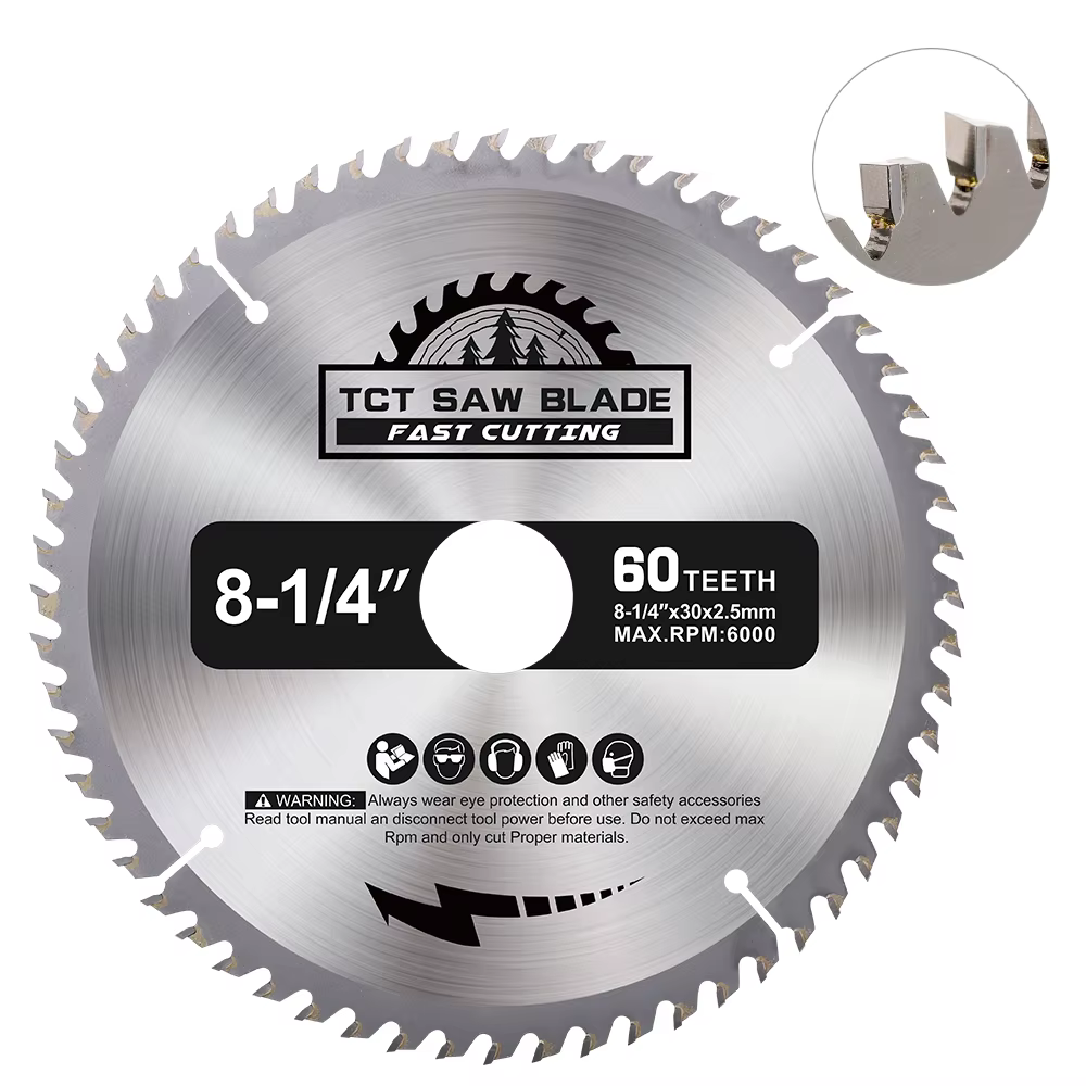 Lame de scie circulaire XCAN 210 mm (8-1/4 pouces) à pointe en carbure, 30 dents, disque de coupe po