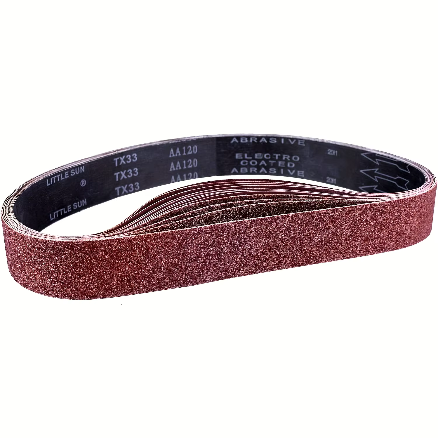 Ensemble de bandes abrasives 6 pièces 686x50mm, grain 40/60/80/100/120/150/180/240/320/400/600, pour