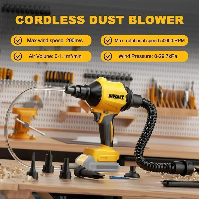 Dewalt – souffleur d'air sans fil, Machine d'époussetage sans balais, gonfleur de poussière électriq