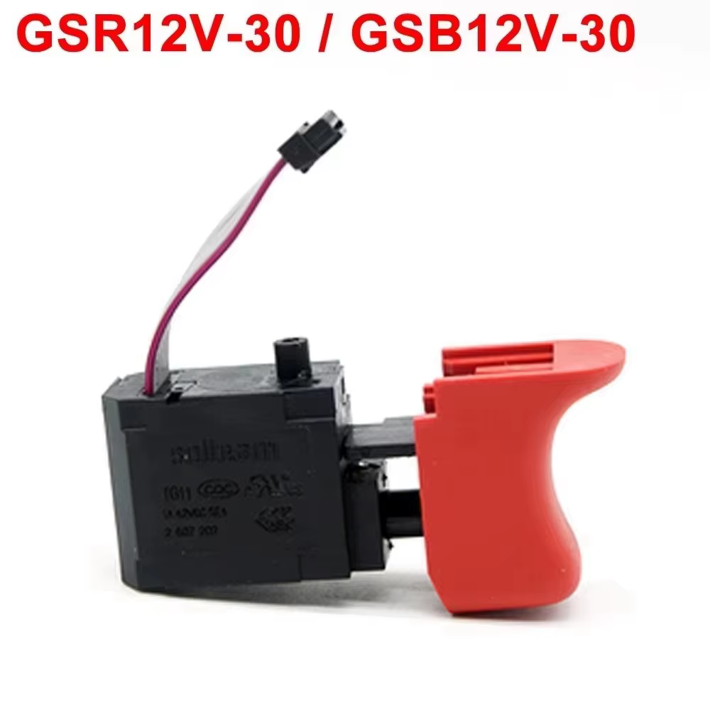 Interrupteur de perceuse à main de charge sans balais, 1 pièce, pour Bosch GSR12V-30/GSB12V-30, acce