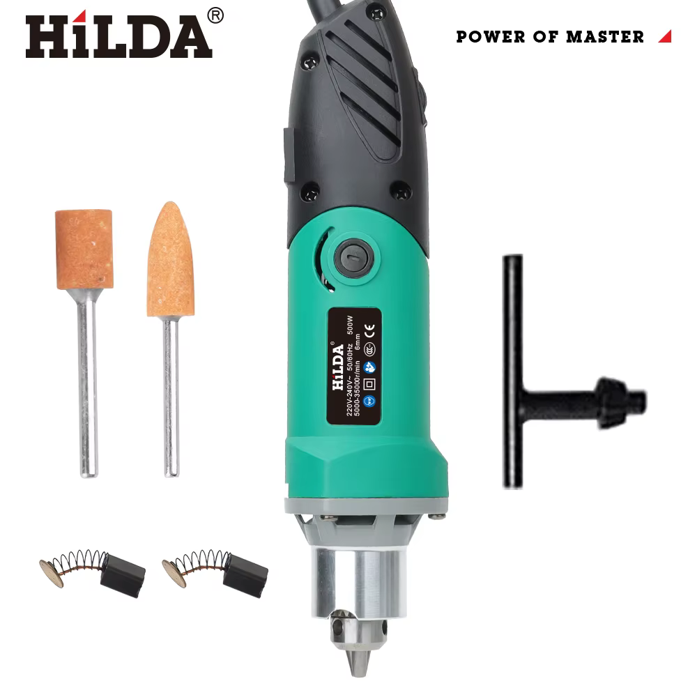 HILDA graveur perceuse électrique Dremel 500W 6 vitesses variables haute puissance vert travail du b