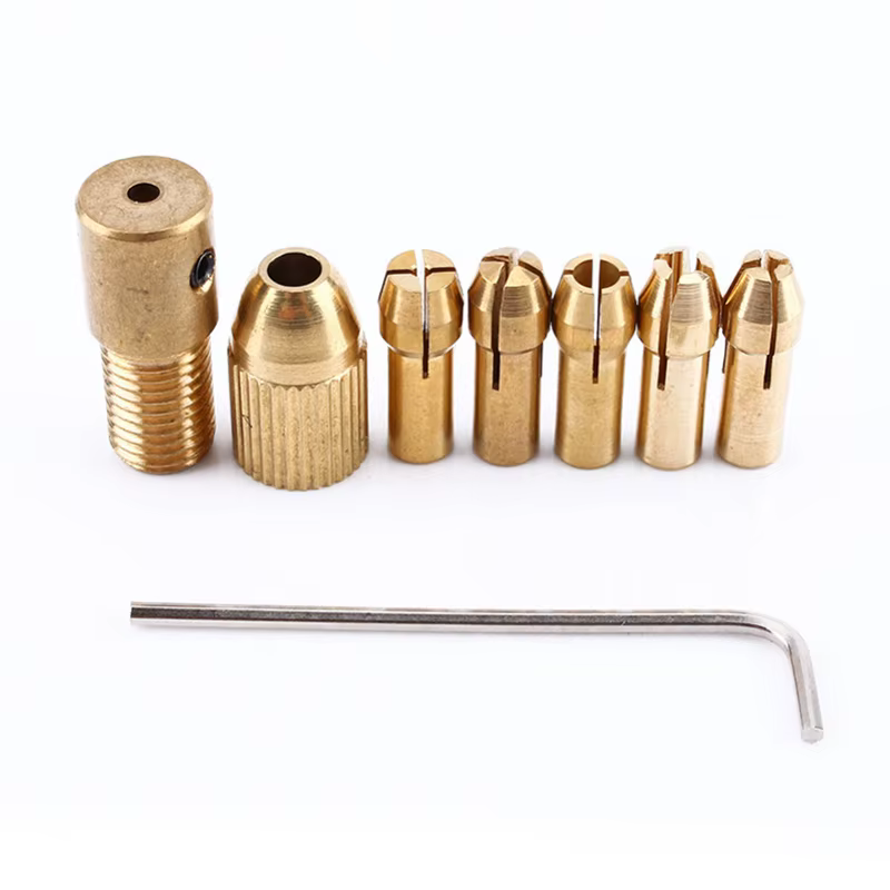 Micro perceuse auto-serrante, pince en cuivre et laiton, adaptateur de mandrin, dégagement rapide, a
