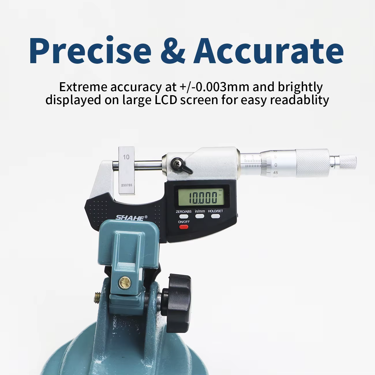 Micromètre numérique SHAHE 0.001mm 0-25mm micromètre extérieur électronique avec ligne d'échelle mic