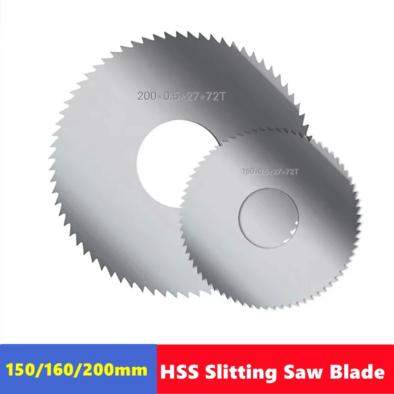 Lame de Scie Circulaire en Acier HSS pour Fraisage CNC, Disque de Coupe, 150, 160, 200mm de Diamètre
