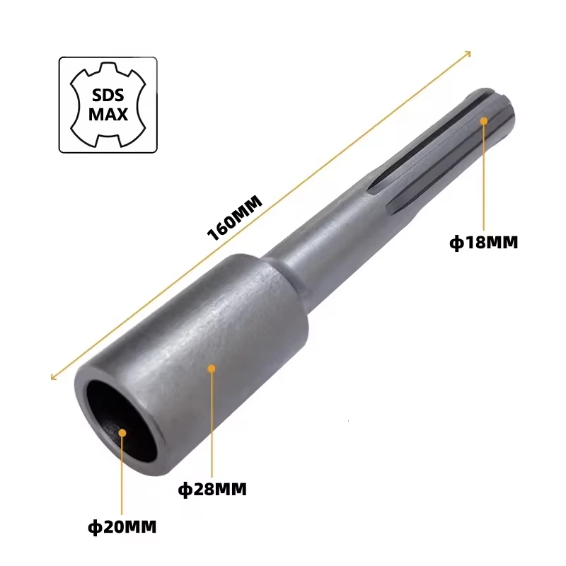 Tige de terre SDS Max D20MM, pilote de tige de terre 160x28MM, tige de mise à la terre en acier trem
