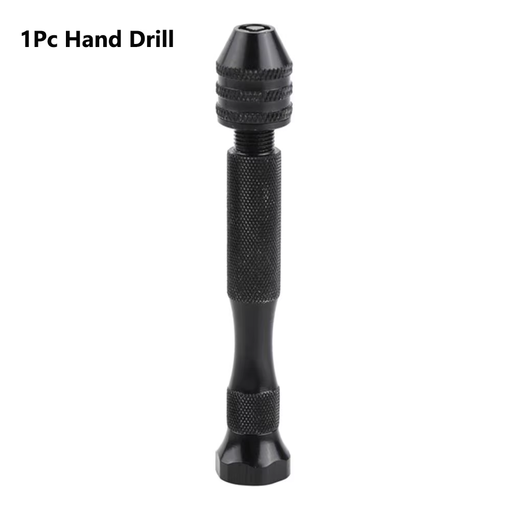 Perceuse à main manuelle réglable avec mandrin sans clé, mini micro perceuse à main en aluminium, fo