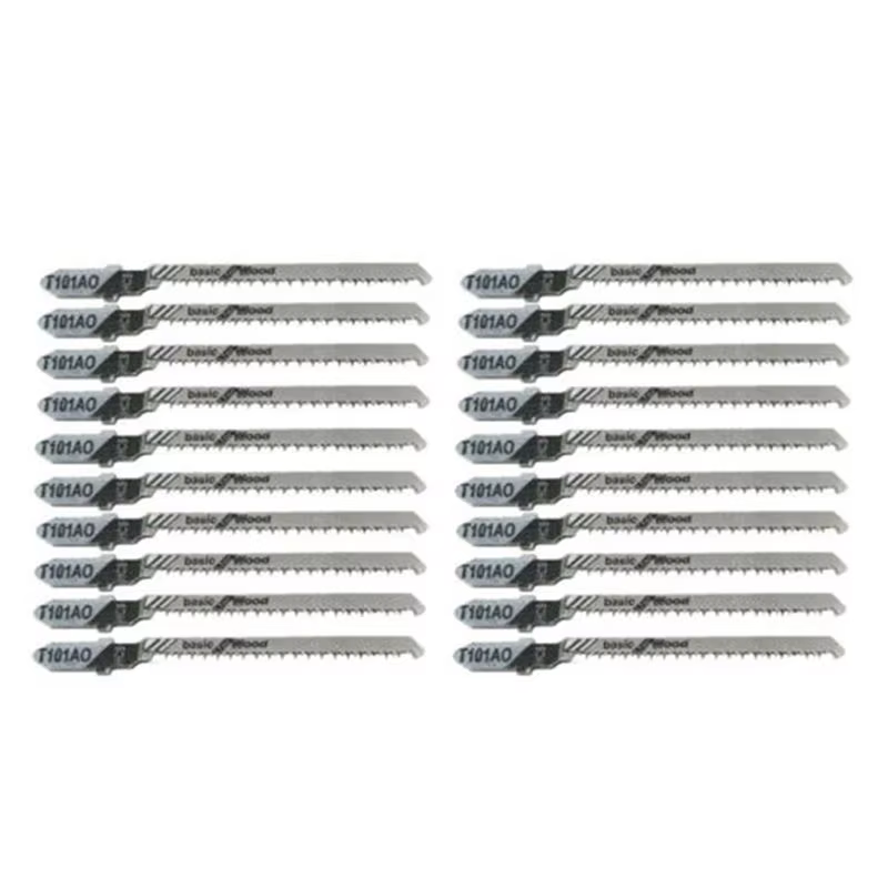 Lames de scie sauteuse AA81-60Pcs T101AO à tige en T, multi-lames pour la découpe du bois et du plas