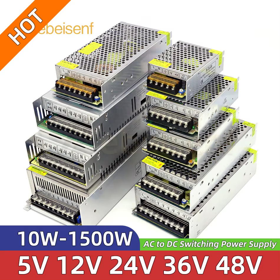 Alimentation Électrique Haute Tension, 5V, 12V, 24V, 36V, 48V, AC à DC, Abrters Basse Tension, Boîti