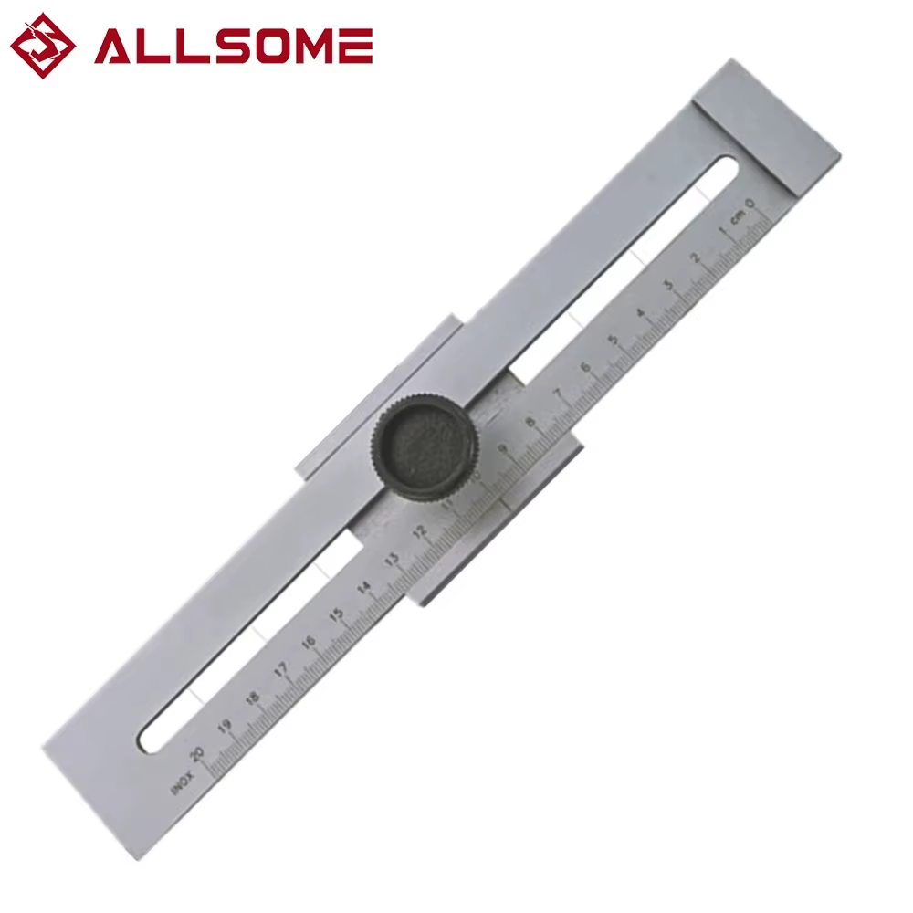 ALLSOME – règle de mesure spéciale pour le travail du bois, jauge de marquage de coupe de vis, outil