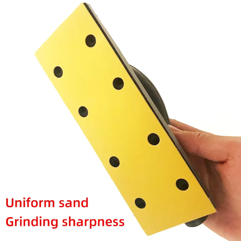 Papier de verre abrasif 70x198mm carré 8 trous bande Abrasive sans poussière antiadhésive grain 80-4