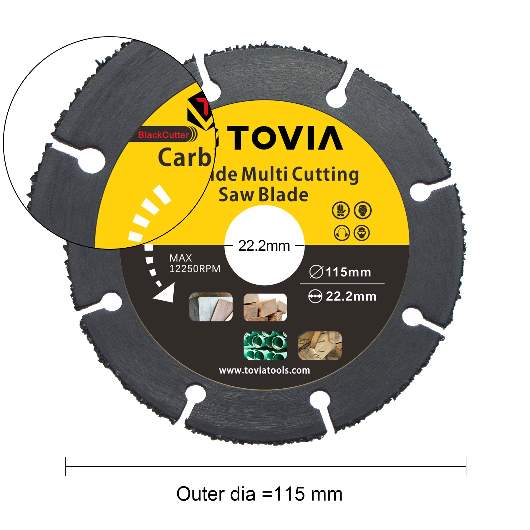 115mm Scie Disque Multitool Bois Cutter Angle Grinder Pour Bois Carbure Lames De Scie Bois Disque De