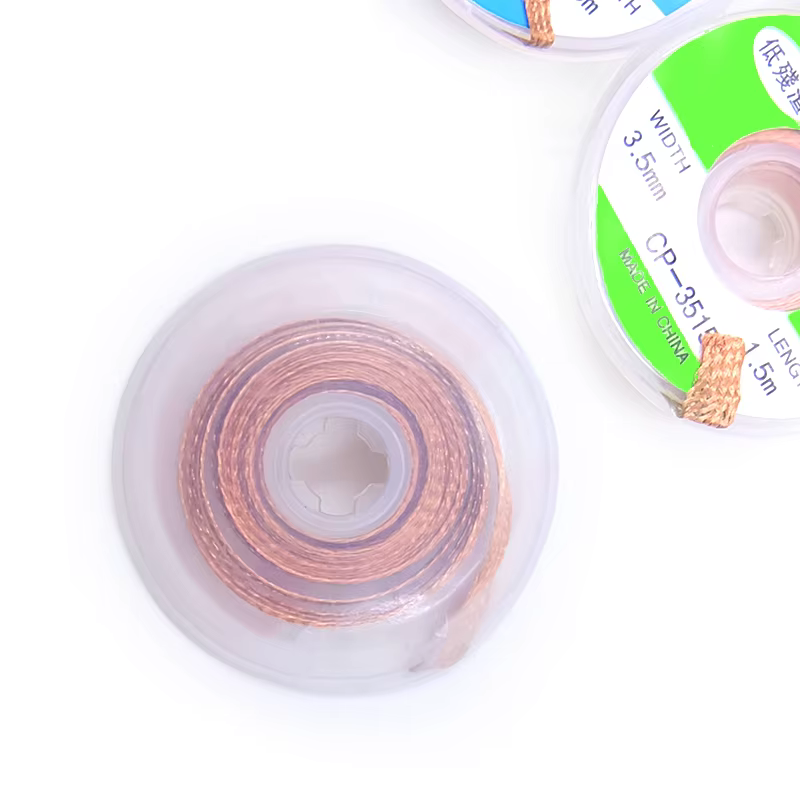Dissolvant de soudure de cuivre de bande de tresse de dessoudage 1/1.5/2.5/3/3.5/4mm fil de soudure 