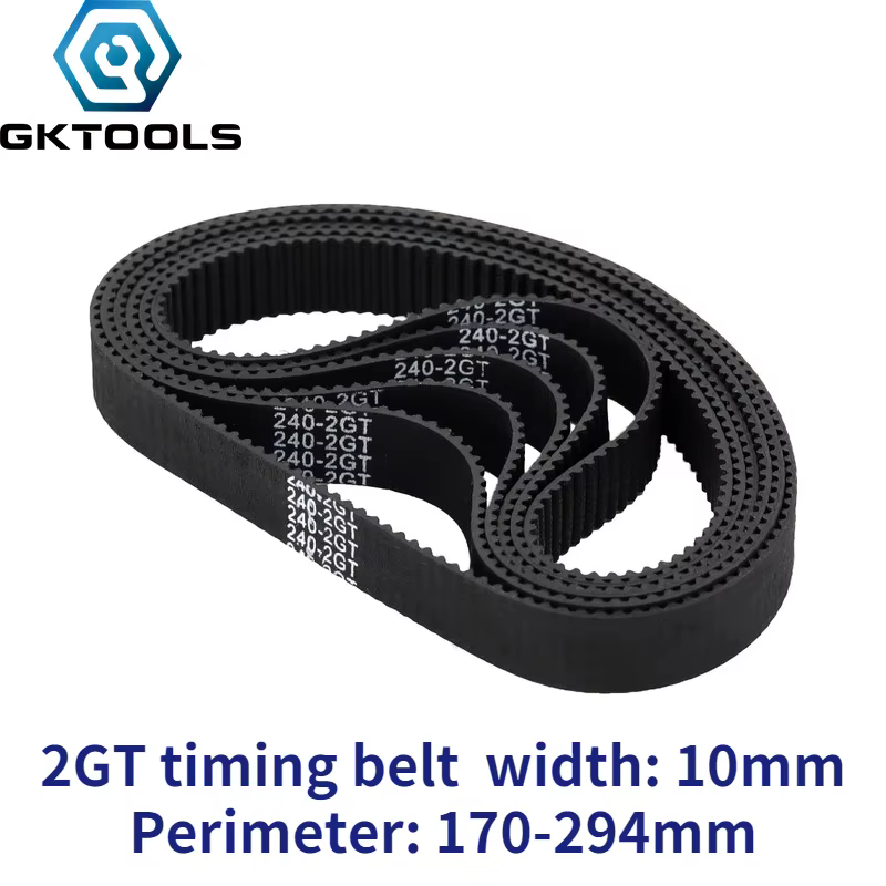GKTOOLS C-19 Imprimante 3D GT2 Largeur 10mm Boucle Fermée Caoutchouc 2 ightTiming Ceinture Longueur 