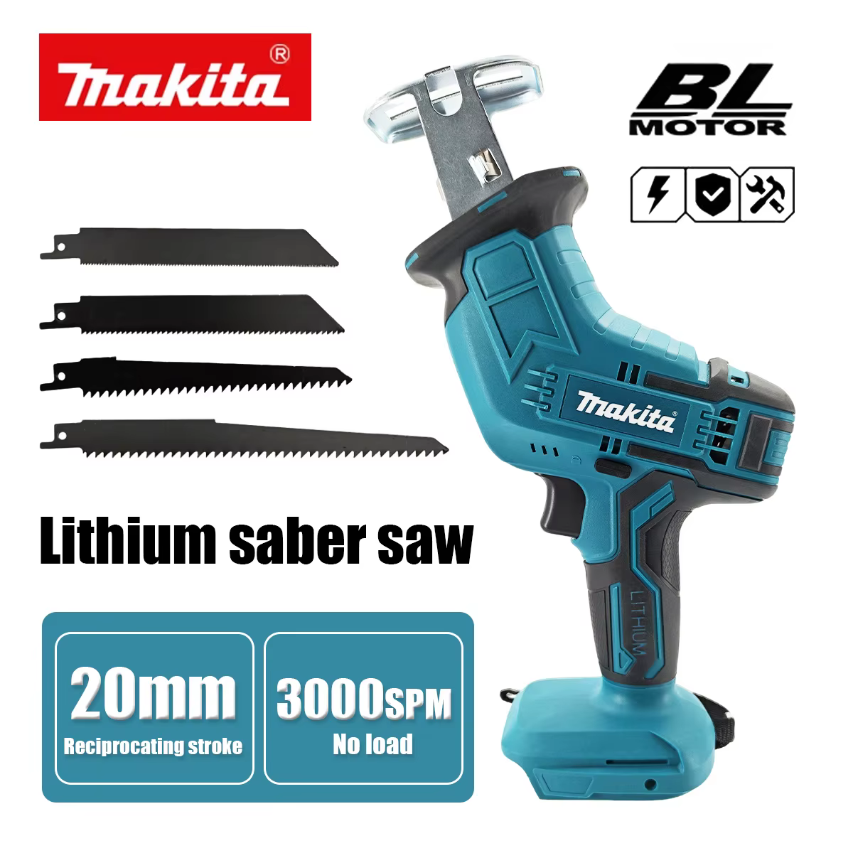 Scie sauteuse sans fil Makita ML-505, scie à chaîne électrique, outil électrique portable pour la co