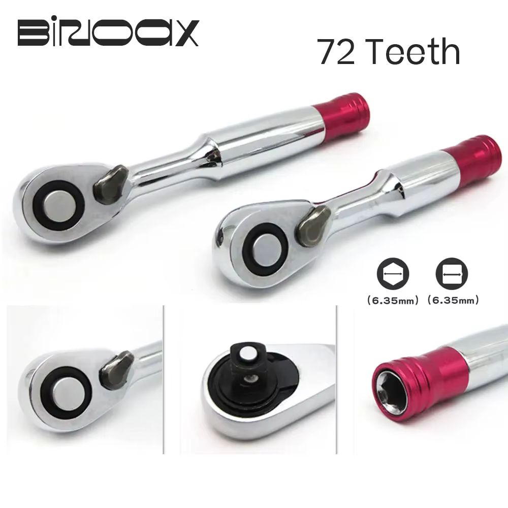 Binoax 72 dents clé à cliquet couple 85mm/100mm 1/4 ''Mini clés à douille outil de réparation pour v