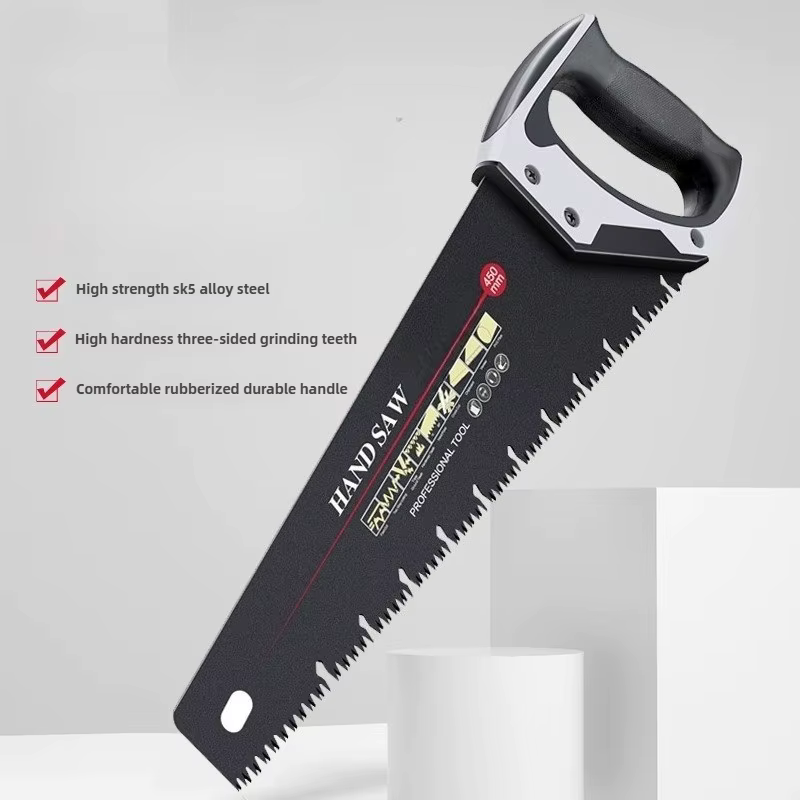 Scie à main universelle pour couper le bois en acier, 16/18/20 pouces, 400/450/500mm, longue denture