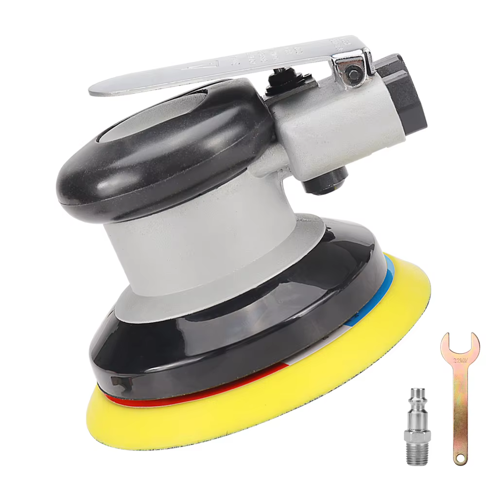 Ponceuse orbitale pneumatique de 5/6 pouces, rectifieuse de polissage excentrique sous vide, outils 