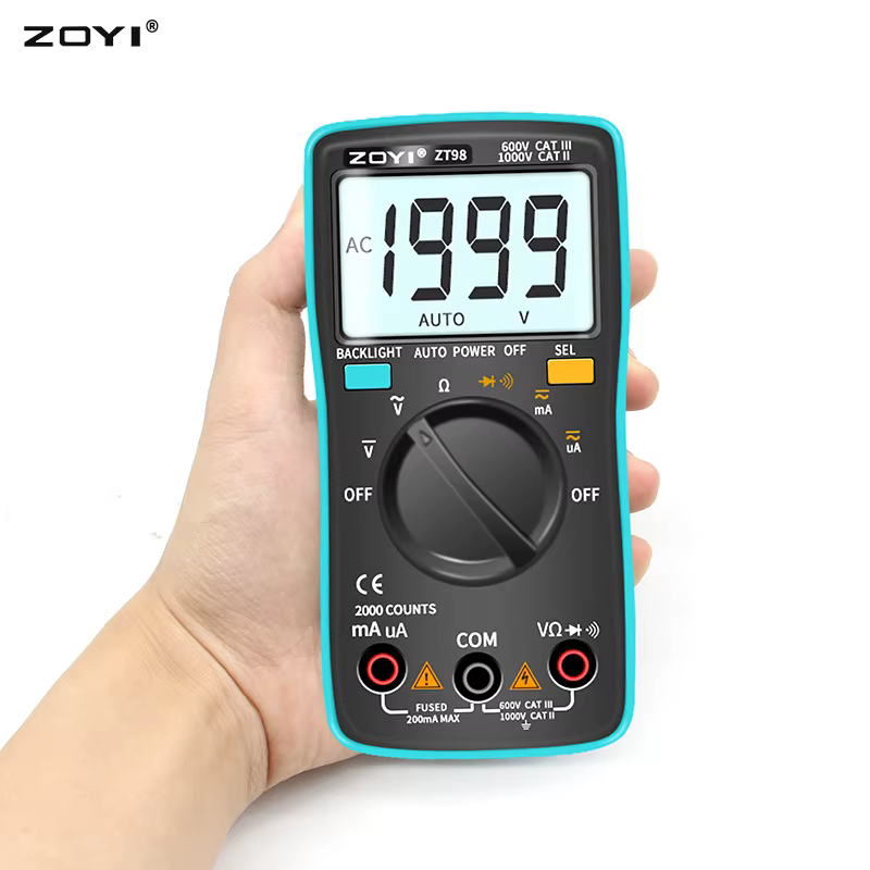 ZOYI multimètre numérique ampèremètre voltmètre résistance fréquence rétro-éclairage mètre tension D