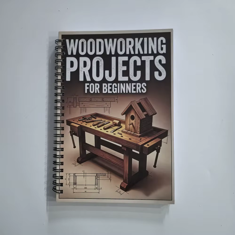 Livre de projets de menuiserie pour débutants, projets simples et pratiques, avec guide et instructi