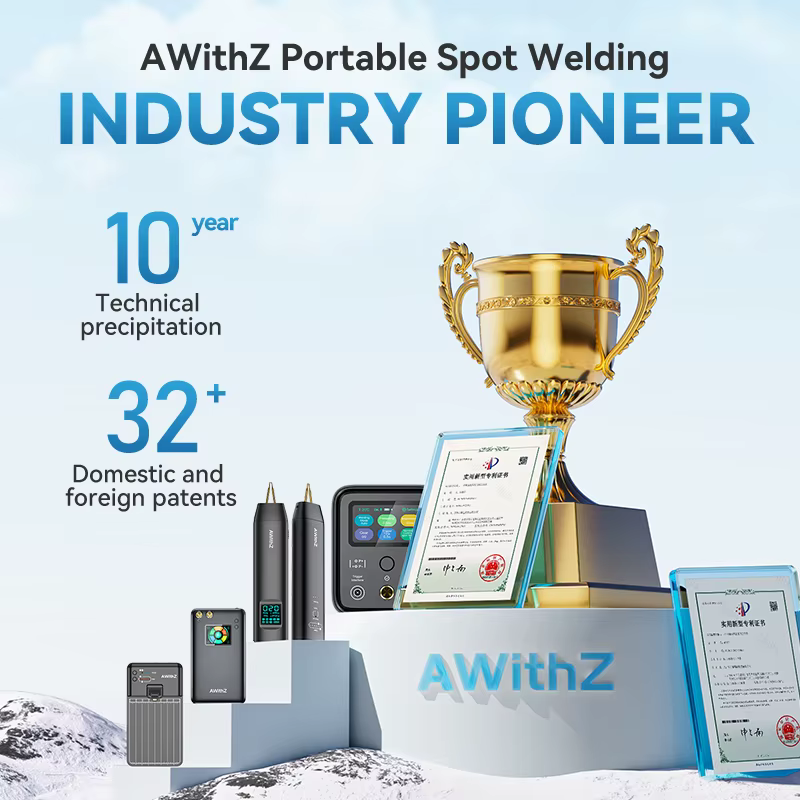 AWithZ 90 vitesses soudeuse par points réglable Portable Machine de soudage par points stockage d'én