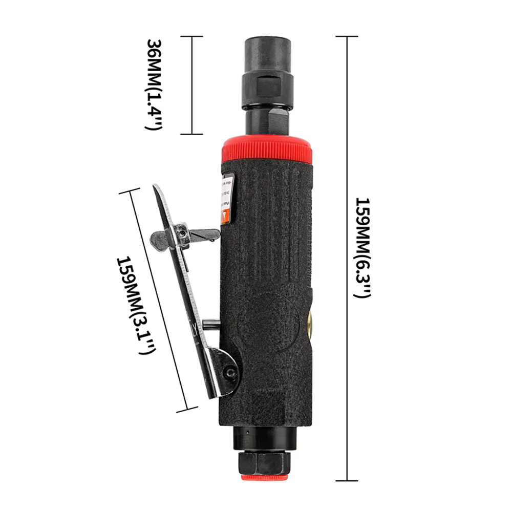 Broyeur pneumatique de 3/6mm, broyeur à Air de 1/4 pouces, outil de gravure pour outils pneumatiques