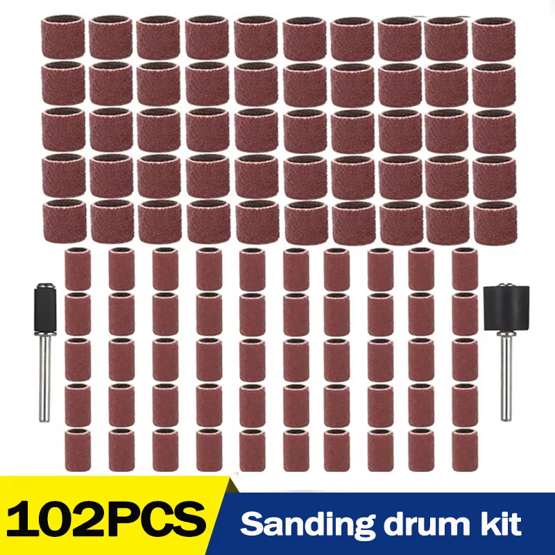 Kit de tambour de ponçage pour mini meuleuse d'angle électrique, mandrins de ponçage, grain pour man