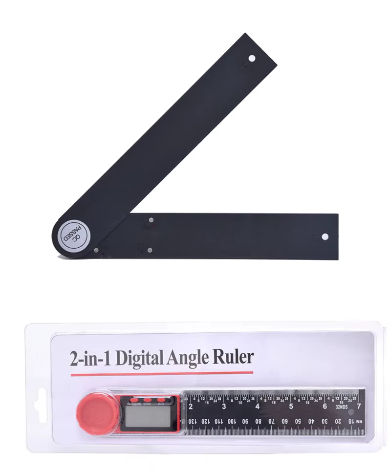 Règle de recherche d'angle numérique 200mm 8 '', rapporteur, inclinomètre, goniomètre électronique,