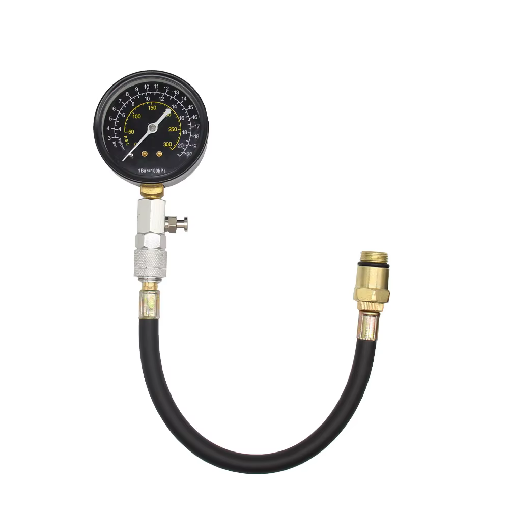 Kit de testeur de compression de cylindre de moteur 0-300PSI, outil de Test de contrôle de manomètre