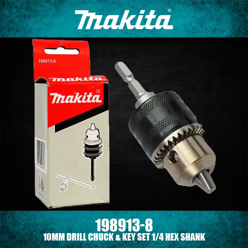 Makita 192121-3 198913-8 194041-7 Mandrin de perceuse à tige hexagonale 1/4 pour SDS-Plus