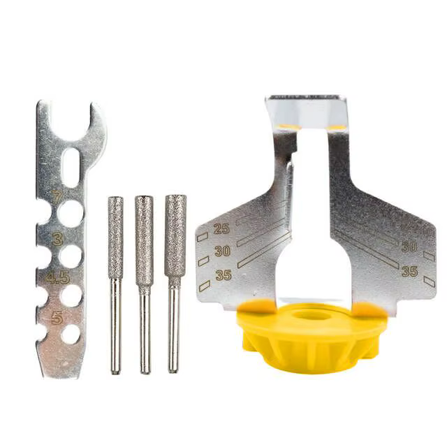 Kit d'affûtage de tronçonneuse, affûteur de lame de scie, outil de meulage de tronçonneuse, affûteur