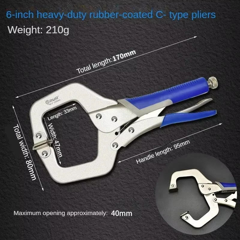 RUR – pince à pression industrielle multifonction de type C, outils de serrage robustes 6/9/11/14/18