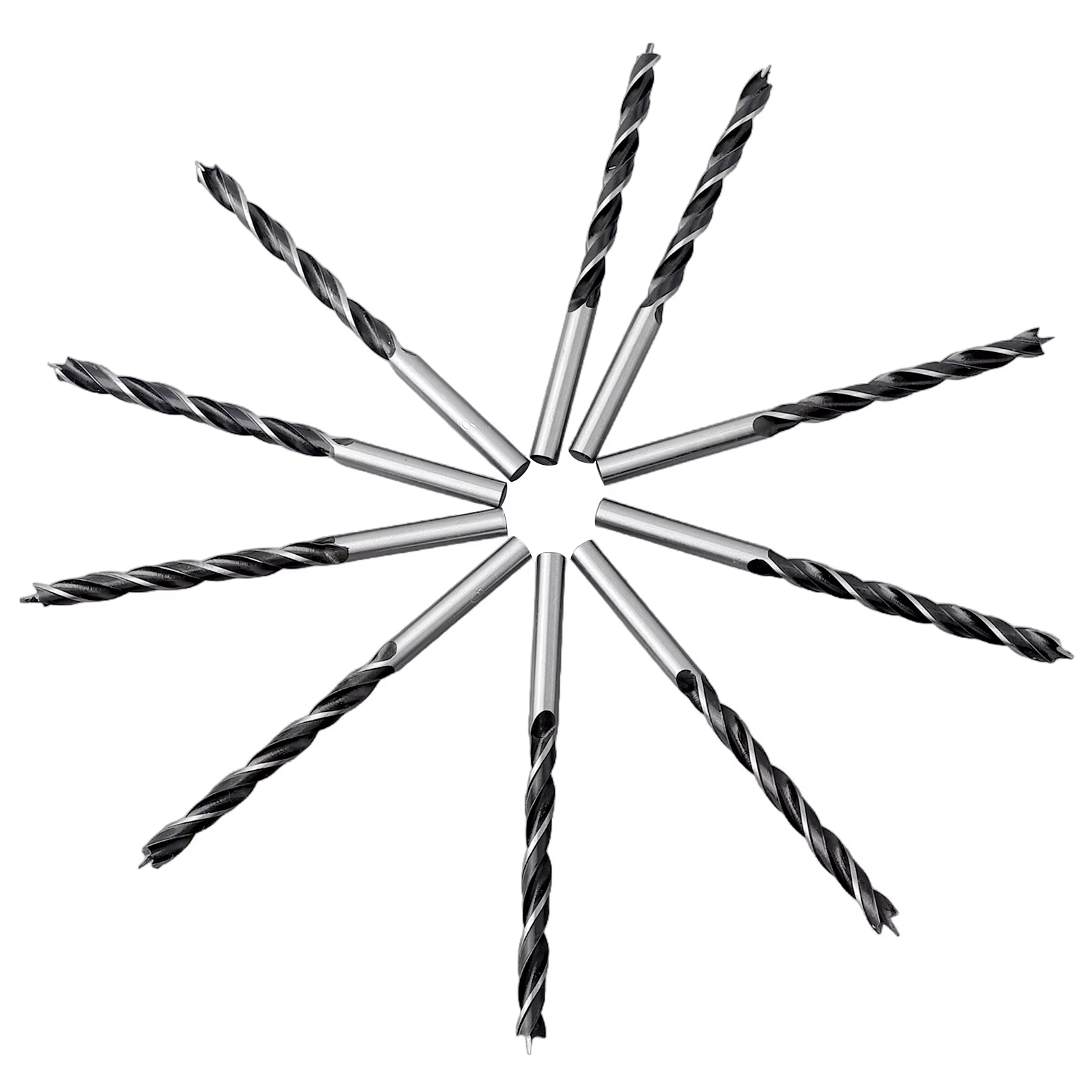 Forets en spirale avec pointe centrale, forets à bois en métal, outils pour la menuiserie, le calcul