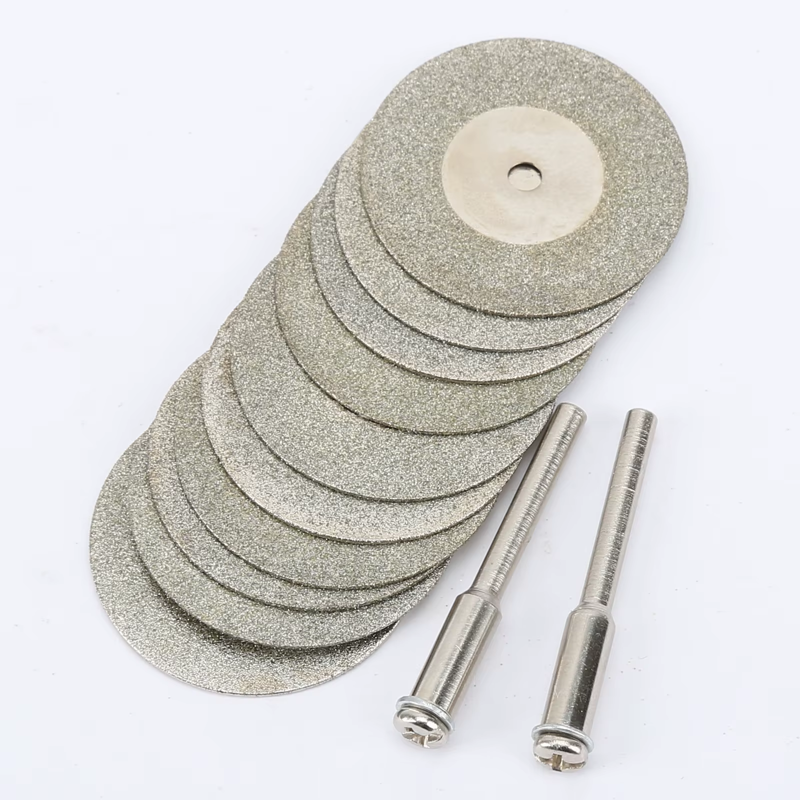 10 pièces/ensemble disques de coupe 30mm + 2 arbre d'arbre lame de coupe foret accessoires Dremel ou