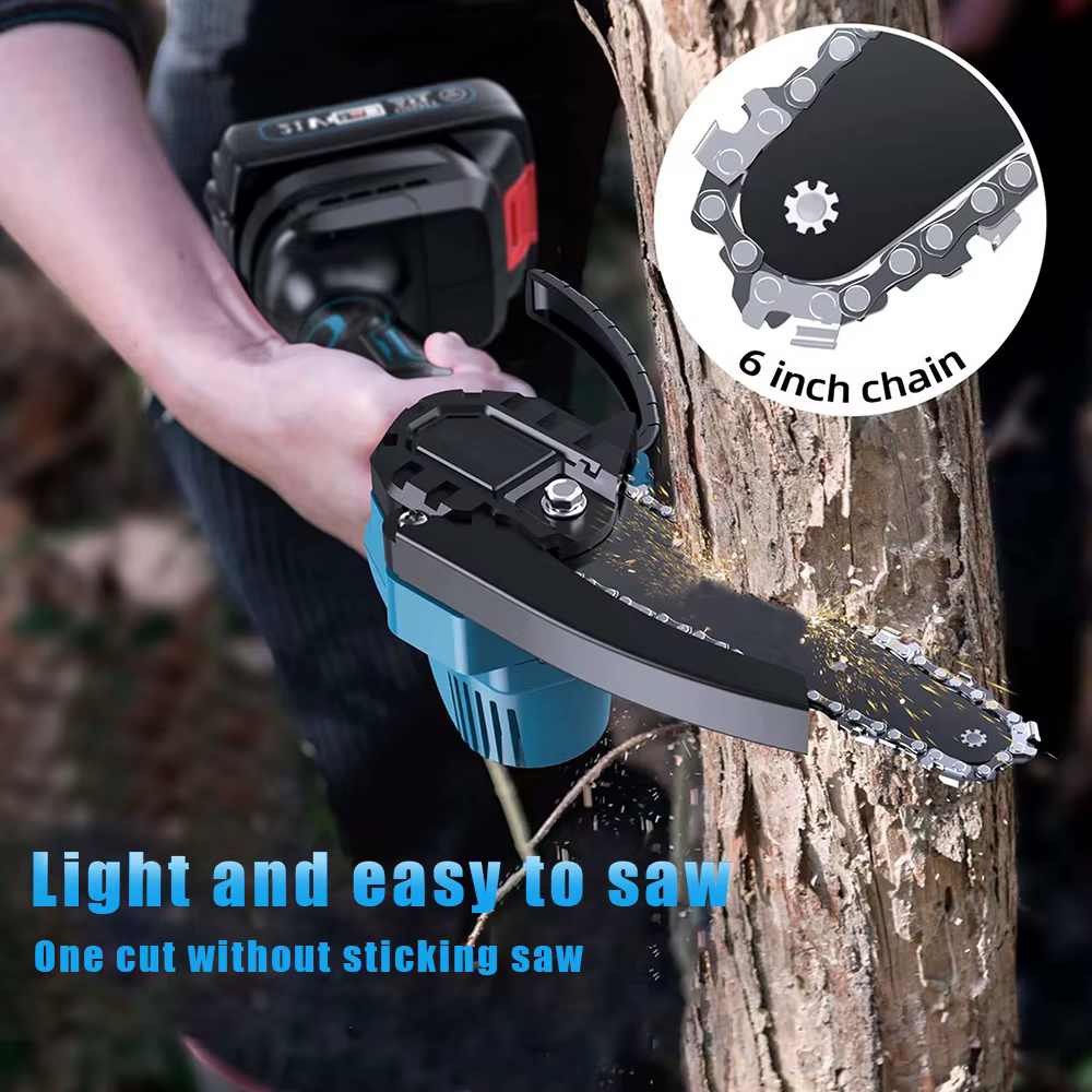 Makita – scie à chaîne électrique Portable de 6 pouces, coupe-bois pour arbre, outil électrique de j
