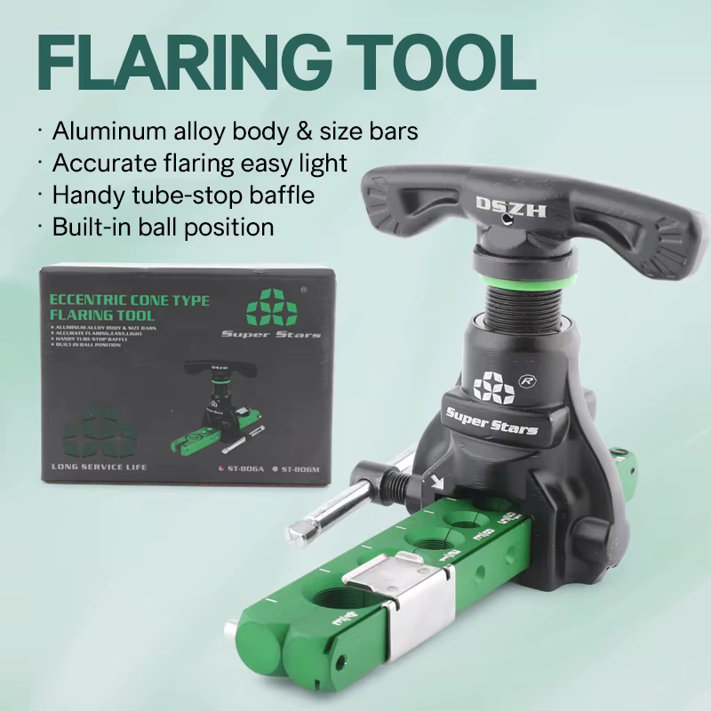 DSZH ST-R806FT 806A Cuivre Tuyau Expander Set Climatiseur MeaccelerReamer Flare Outil Tuyau Évasemen