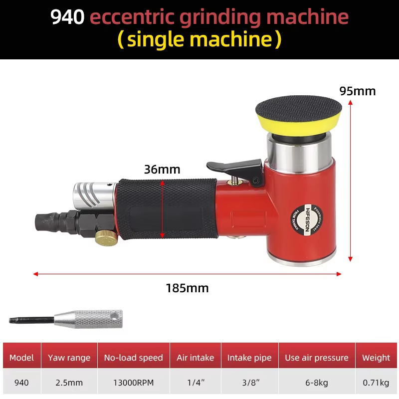 Ponceuse Excentrique à 90 °, Machine à Polir, Outils Pneubagues 62, Ensemble de Polisseuse pour Voit