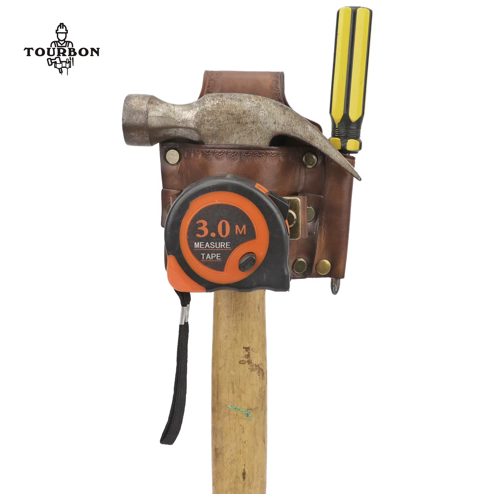 Étui pour tournevis robuste, ruban à mesurer et porte-marteau, étui pour outils en cuir, pochette po