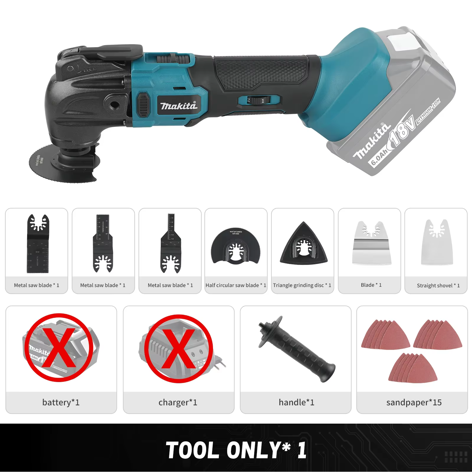Outil multifonction Makita DTM51 18V sans fil et sans balais – Puissance portable avec structure lég