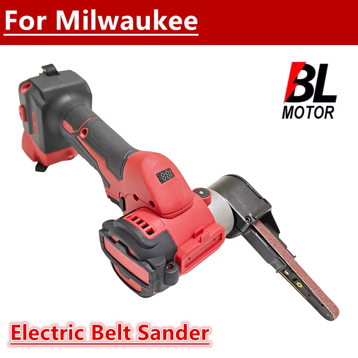 Mini ponceuse à bande électrique sans fil Milwaukee 18V, outil de polissage sans fil avec bandes pou