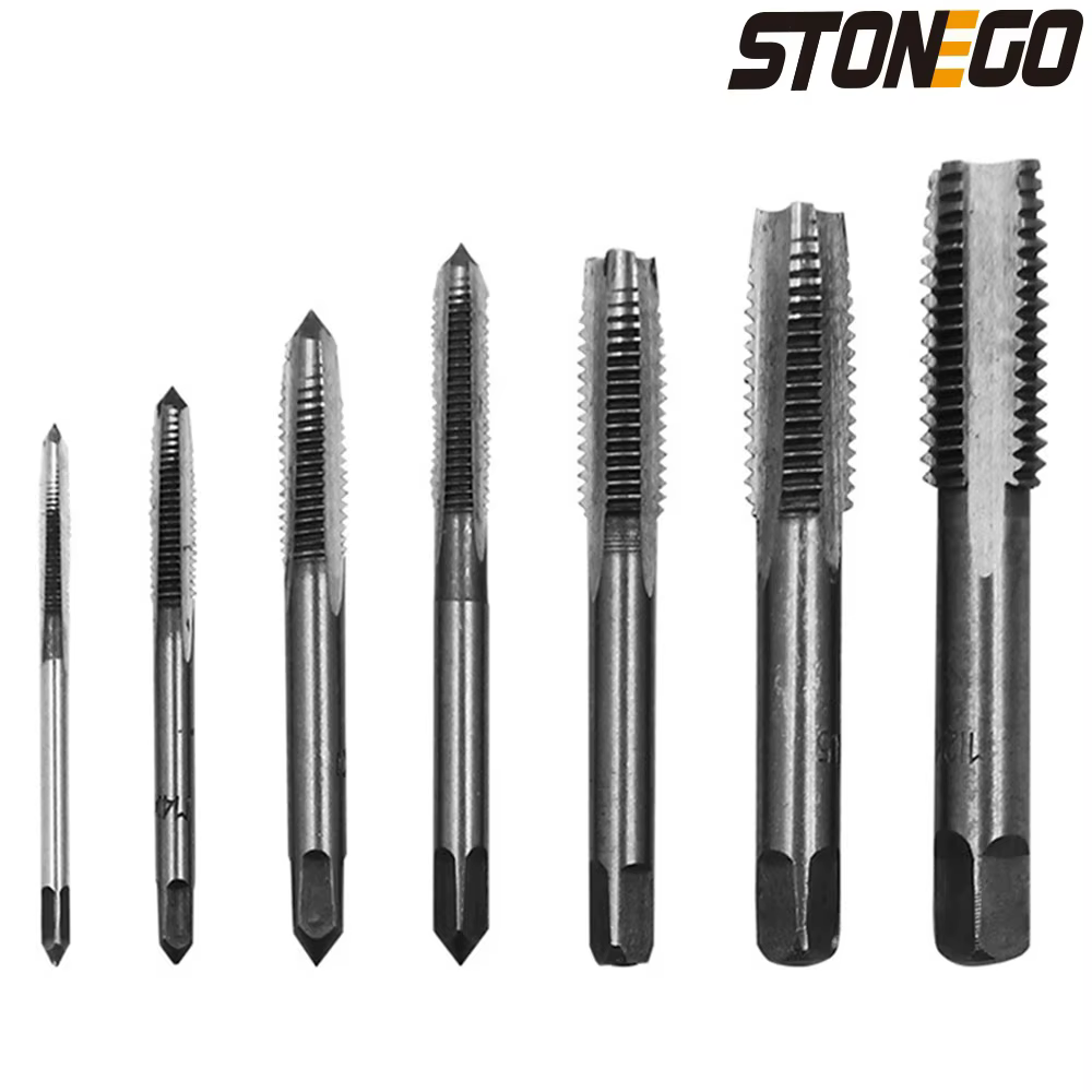 STONEGO-Perceuse à tarauder à main, 5 pièces/7 pièces, roulement en acier conique, spirale à main, p